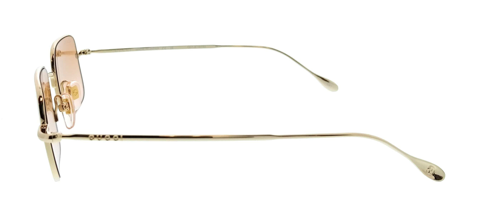 Gucci GG1813S-011 Gold Square Orange Gradient Unisex Sunglasses
