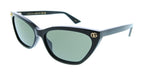 Gucci GG1815S-001 Black Cat Eye Slim Womens Sunglasses