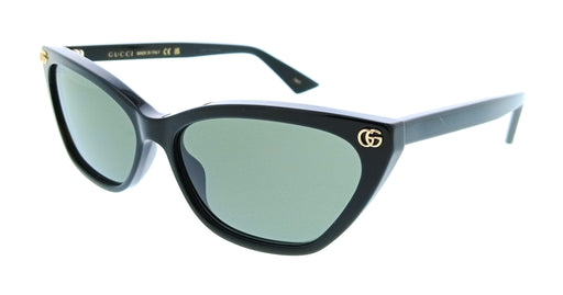Gucci GG1815S-001 Black Cat Eye Slim Womens Sunglasses