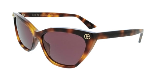 Gucci GG1815S-002 Tortoise Cat Eye Slim Womens Sunglasses