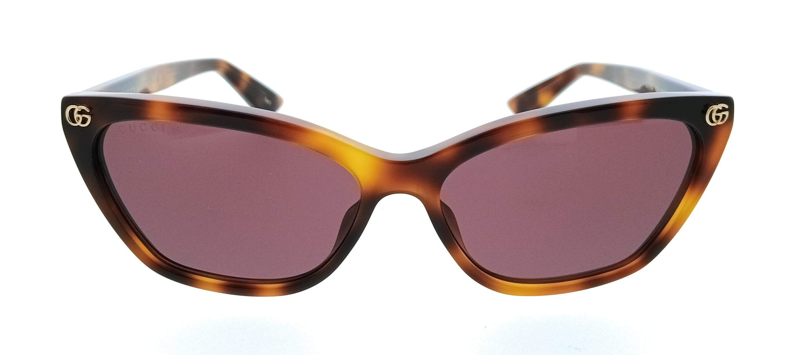 Gucci GG1815S-002 Tortoise Cat Eye Slim Womens Sunglasses