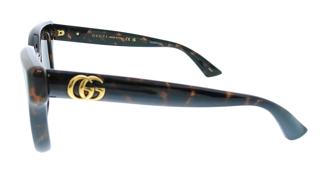 Gucci GG1828S-002 Havana Cat Eye Oversized Womens Sunglasses