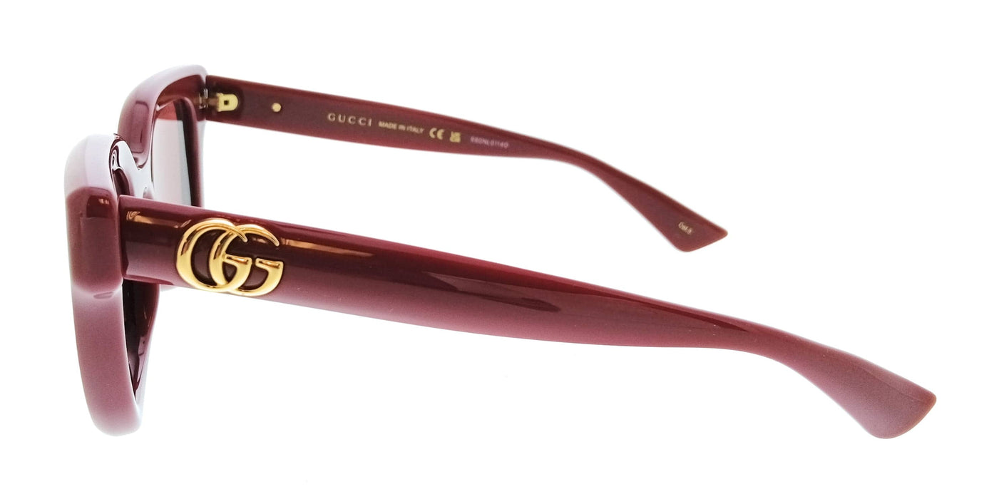 Gucci GG1828S-003 Burgundy Cat Eye Oversized Sunglasses