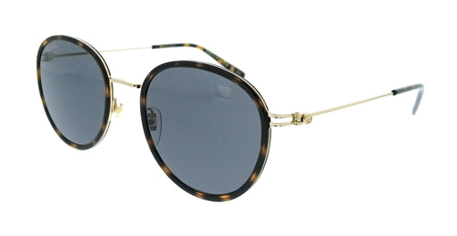 Gucci GG1849S-002 Havana Oval Slim Metal Womans Sunglasses
