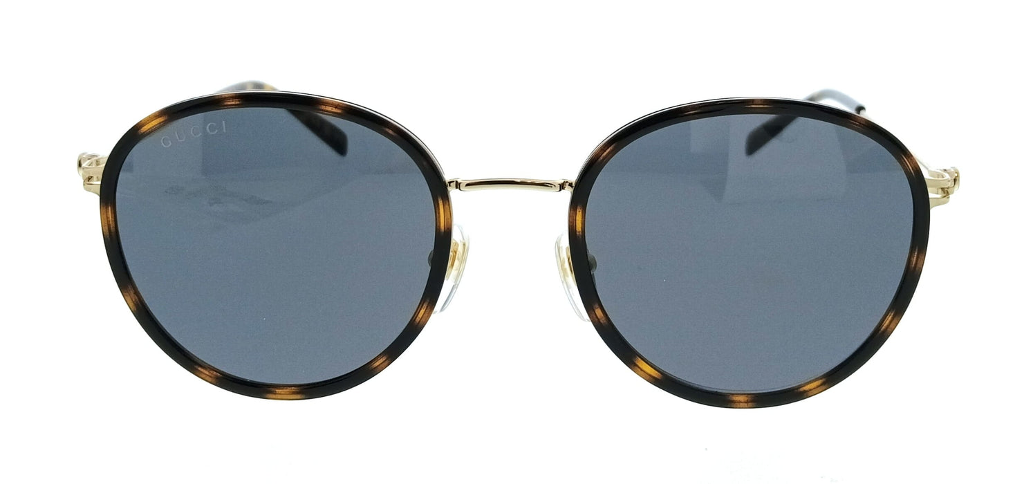 Gucci GG1849S-002 Havana Oval Slim Metal Womans Sunglasses