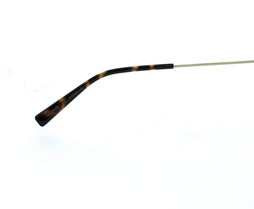Gucci GG1849S-002 Havana Oval Slim Metal Womans Sunglasses