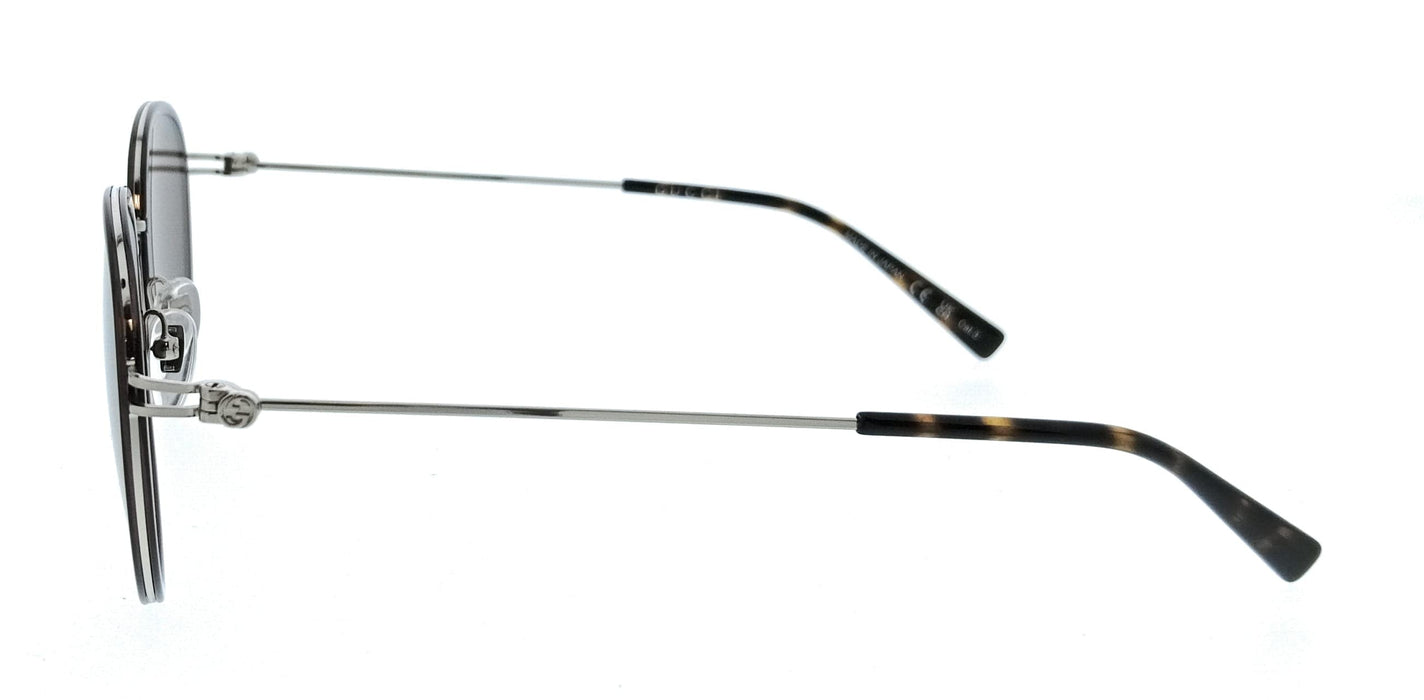 Gucci GG1849S-004 Brown Oval Slim Metal Womens Sunglasses