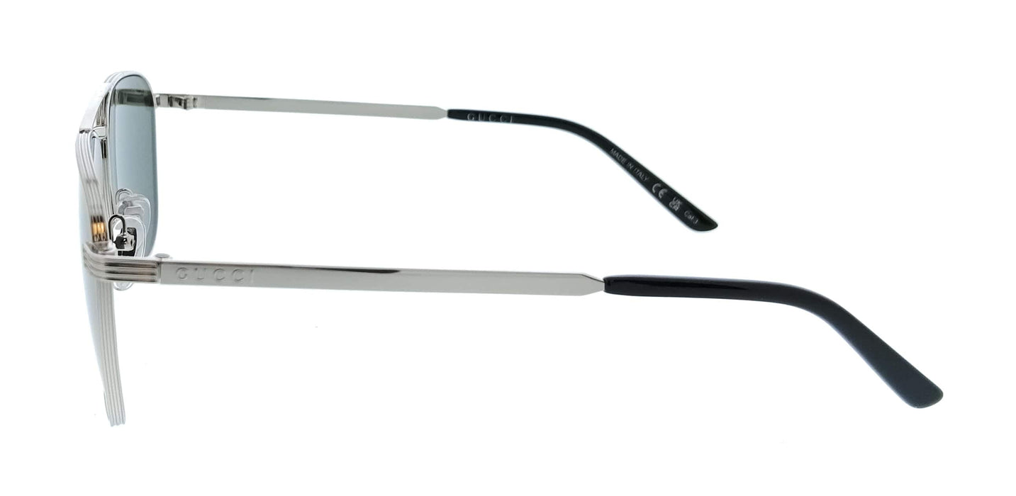 Gucci GG1881S-001 Silver Aviator Men’s Sunglasses