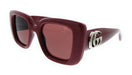 Gucci GG1975S-005 Burgundy Square Women’s Sunglasses
