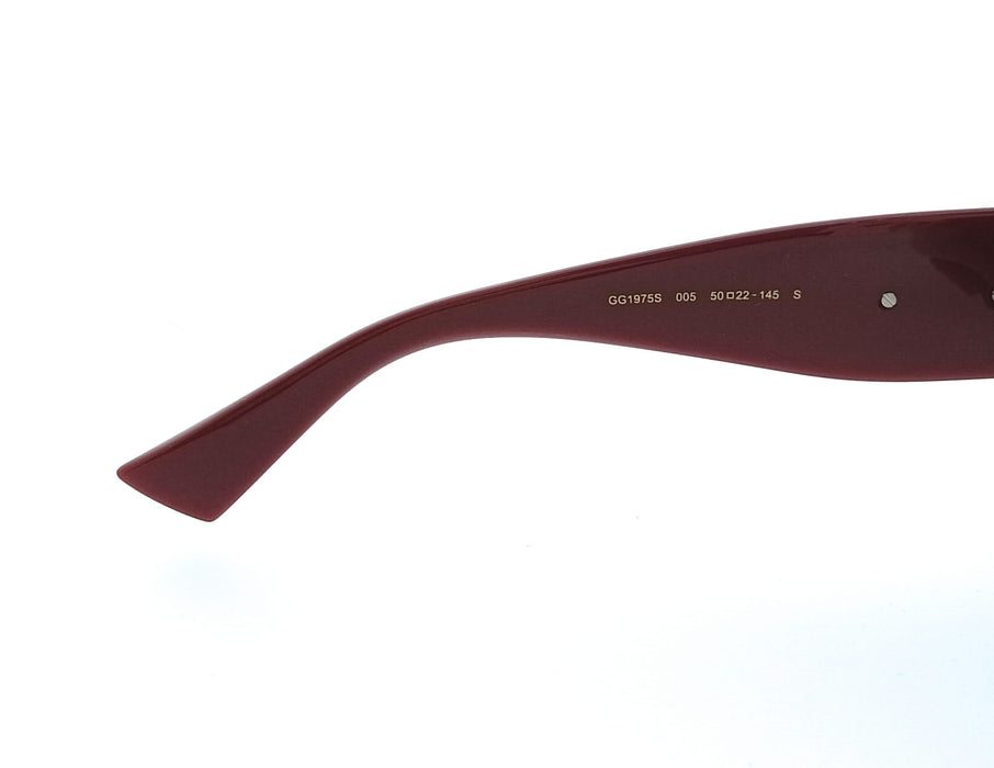 Gucci GG1975S-005 Burgundy Square Women’s Sunglasses