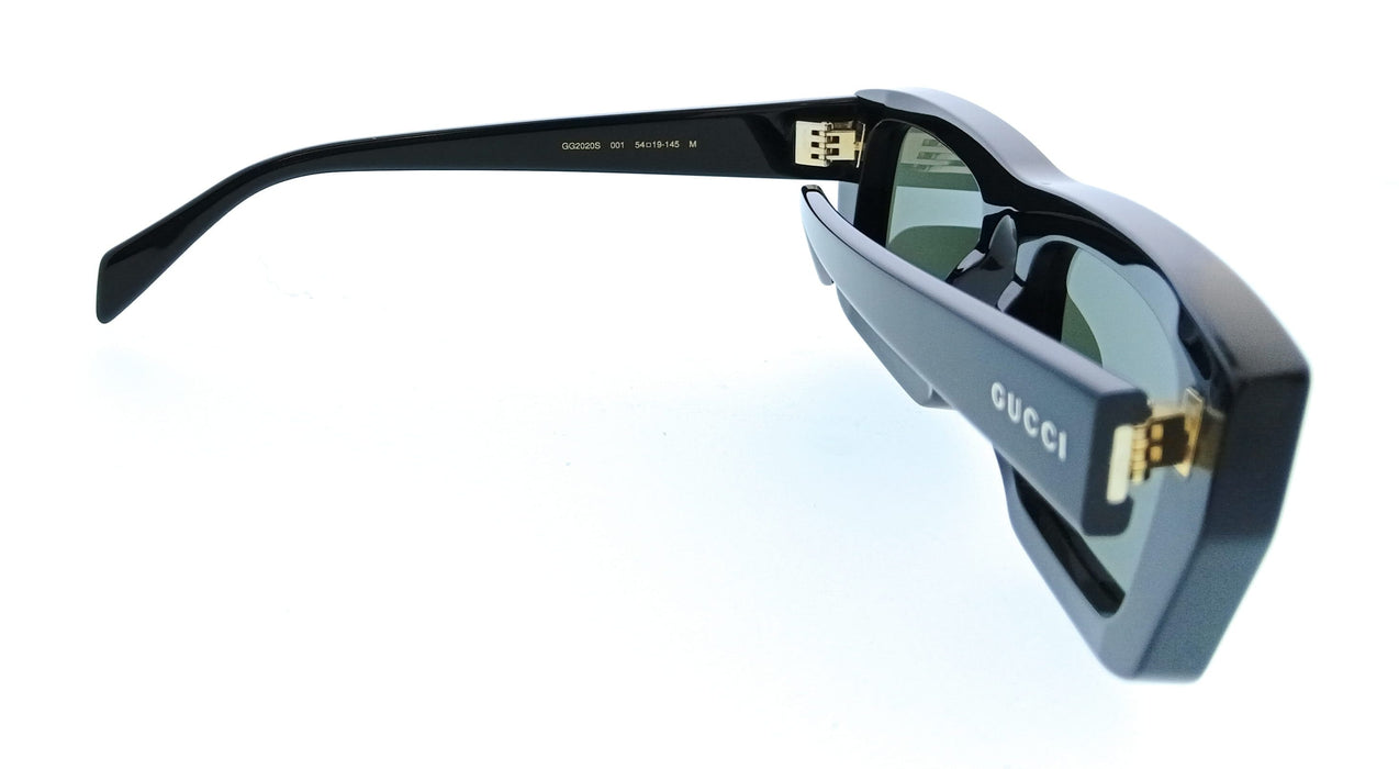 Gucci GG2020S-001 Black Rectangle Men’s Sunglasses