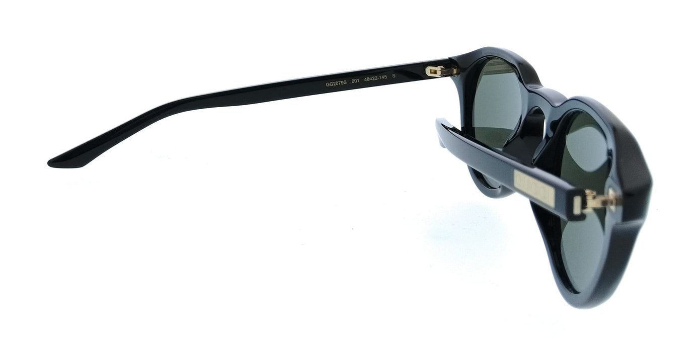 Gucci GG2079S-001 Black Round Men’s Sunglasses