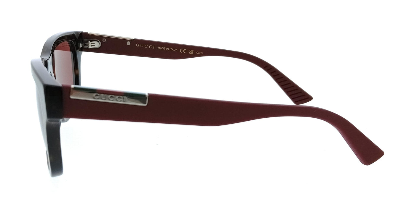 Gucci GG2089S-003 Havana Red Square Men’s Sunglasses