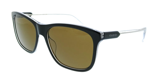 Gucci GG1819S-005 Black Square Silver Temple Mens Sunglasses