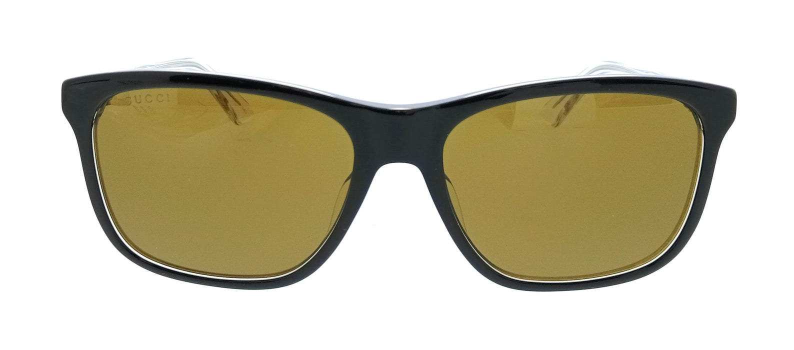Gucci GG1819S-005 Black Square Silver Temple Mens Sunglasses