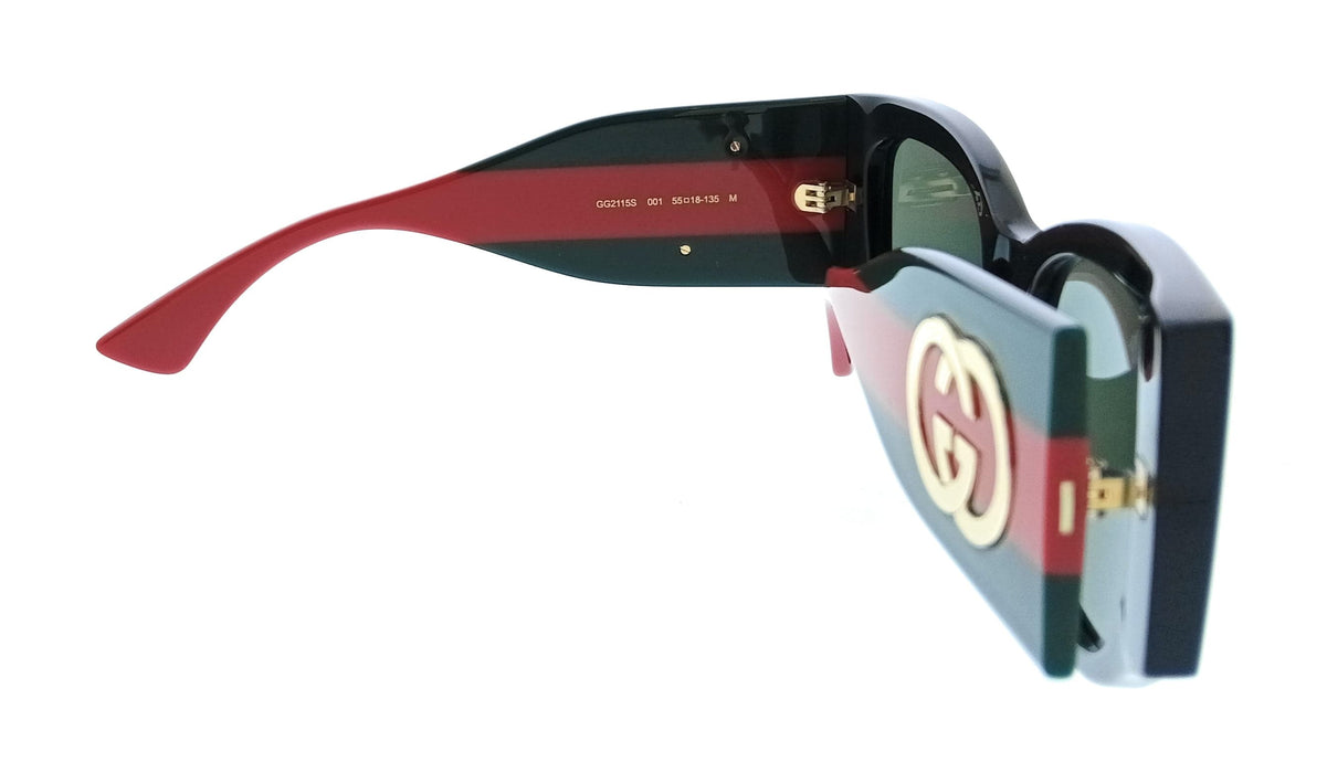 Gucci GG2106S-001 Black Oversized Square Women’s Sunglasses