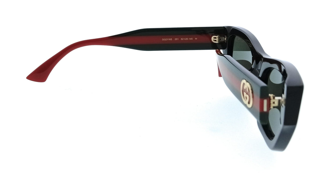 Gucci GG2116S-001 Black Rectangle Women’s Sunglasses