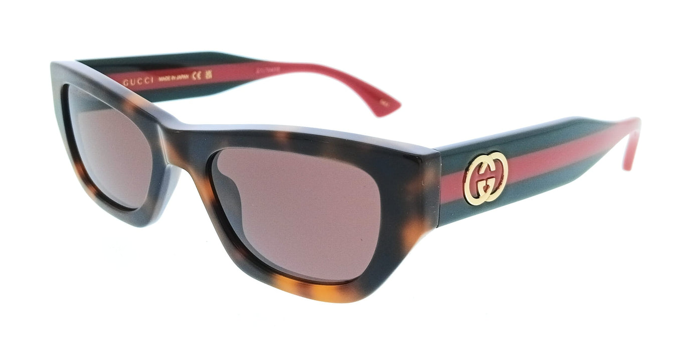 Gucci GG2116S-002 Havana Rectangle Women’s Sunglasses