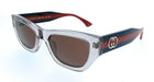 Gucci GG2116S-005 Grey Rectangle Women’s Sunglasses