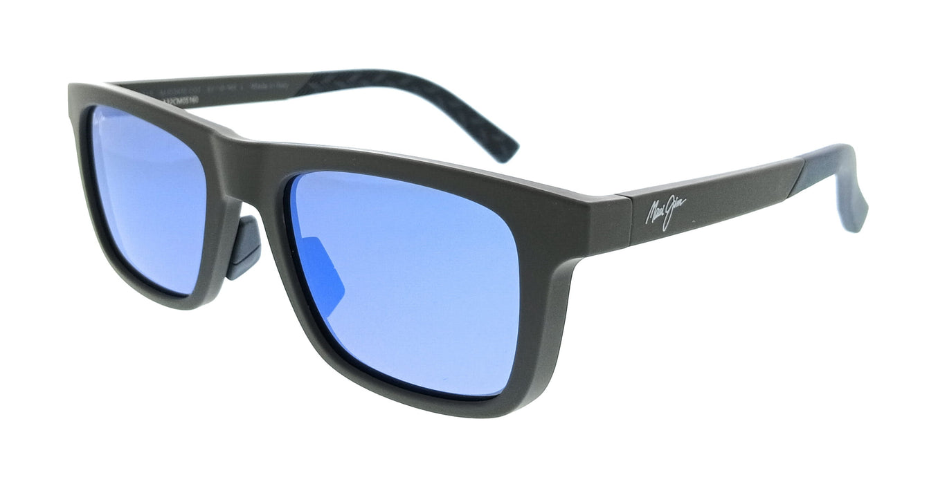 Maui Jim MJ0341S-003 Moaka Gray Square Mens Sunglasses