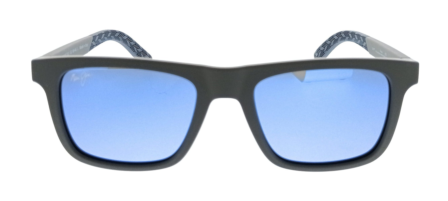 Maui Jim MJ0341S-003 Moaka Gray Square Mens Sunglasses