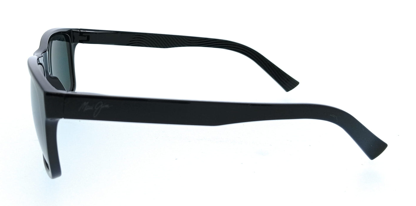Maui Jim MJ0345S-001 Kowelo Black Rectangular Mens Sunglasses