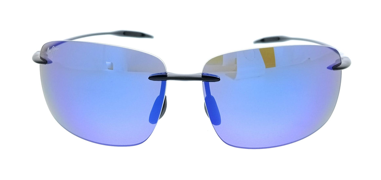 Maui Jim MJ0422S-037 Breakwall Black Rectangular Mens Sunglasses