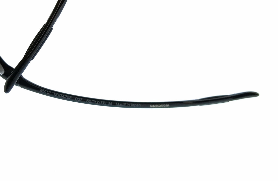 Maui Jim MJ0422S-037 Breakwall Black Rectangular Mens Sunglasses