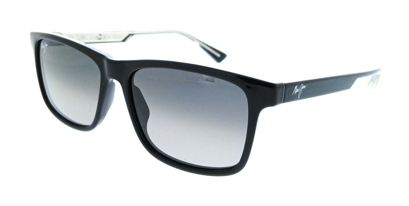 Maui Jim MJ0587S-001 Okina Black Square Mens Sunglasses