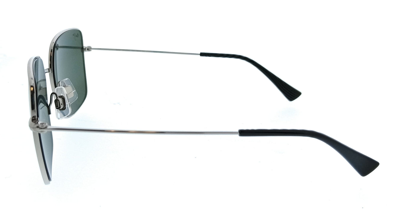 Maui Jim MJ0590S-001 Lipine Silver Square Mens Sunglasses