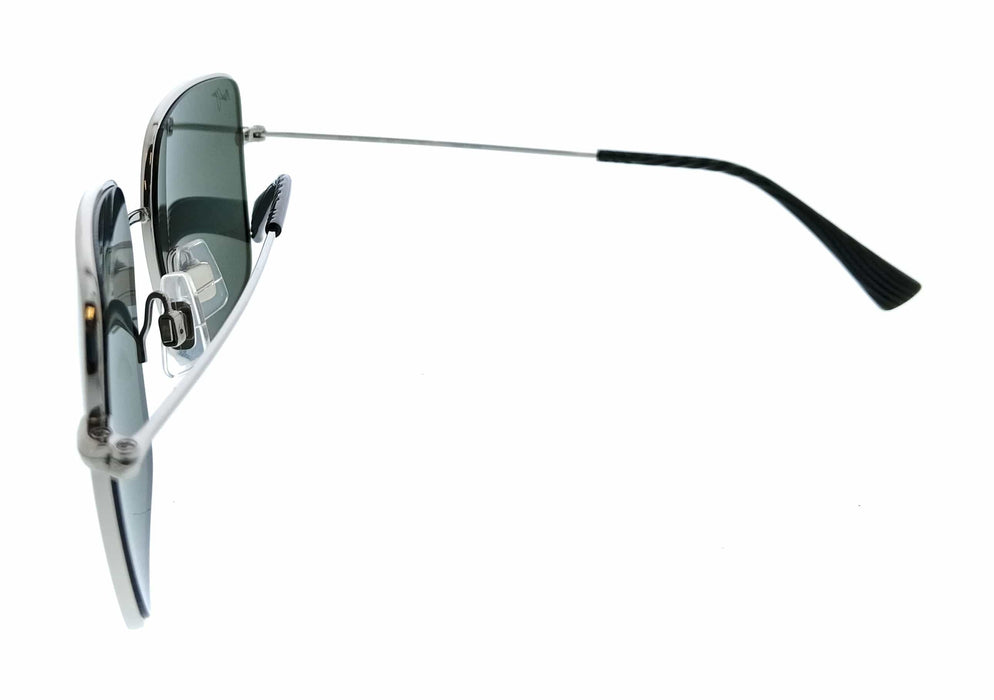 Maui Jim MJ0590S-001 Lipine Silver Square Mens Sunglasses