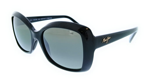 Maui Jim MJ0735S-009 Orchid Black Oversized Womens Sunglasses