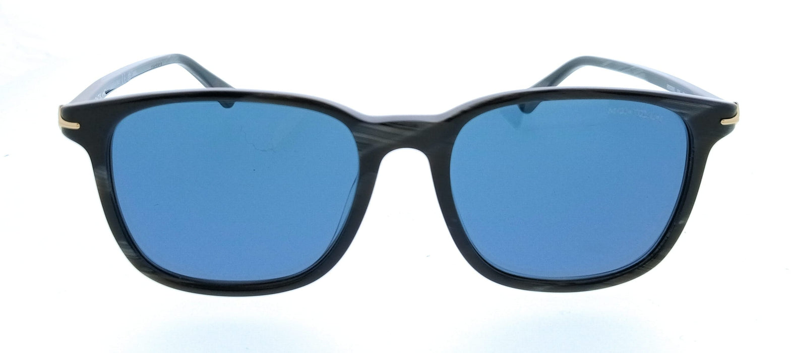 Montblanc MB0338S-006 Black Square Mens Sunglasses