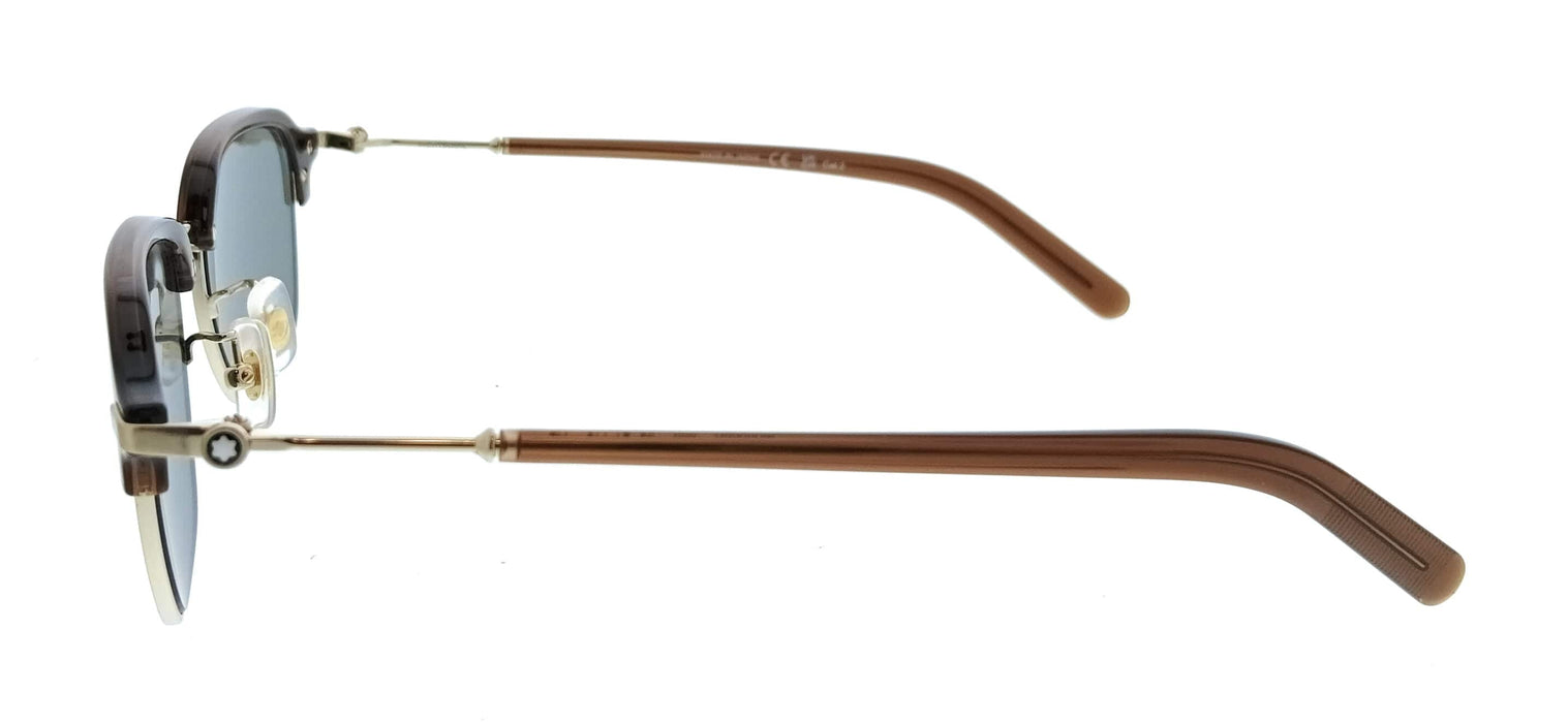 Montblanc MB0390S-005 Brown Square Mens Sunglasses