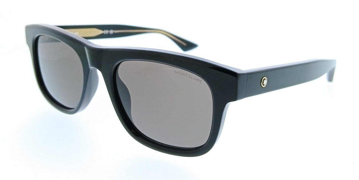 Montblanc MB0421S-001 Black Square Mens Sunglasses display picture 1