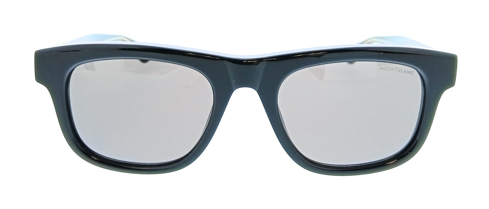 Montblanc MB0421S-001 Black Square Mens Sunglasses