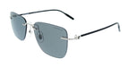 Montblanc MB0470S-002 Silver Rimless Square Mens Sunglasses