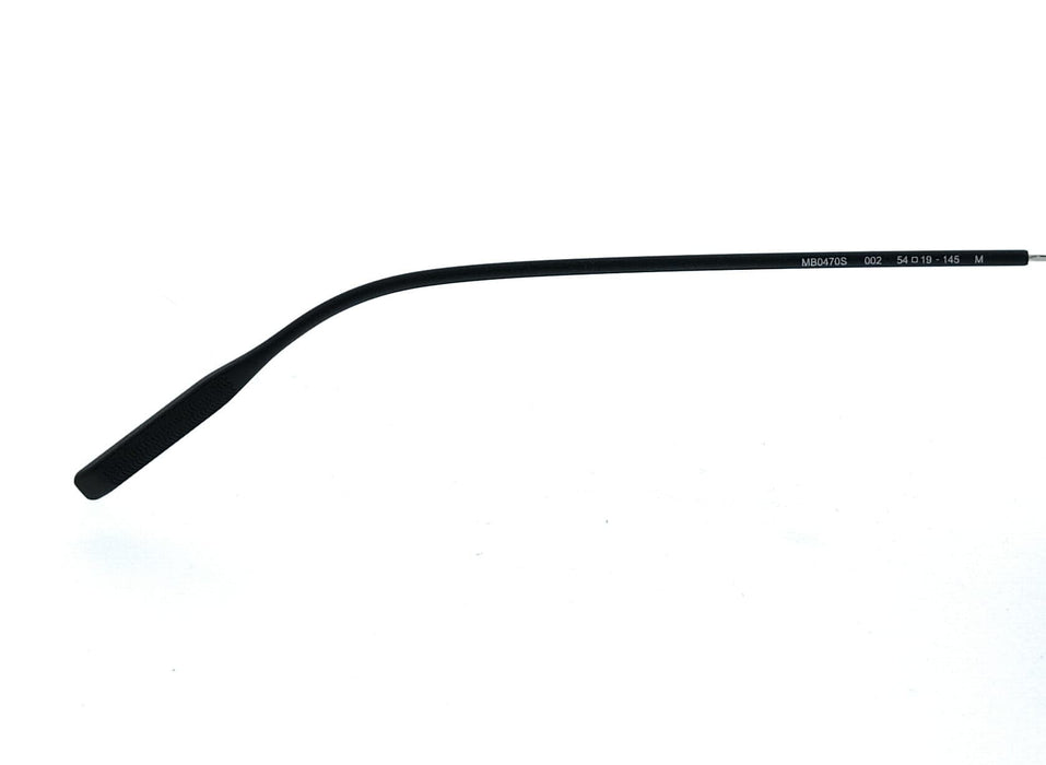 Montblanc MB0470S-002 Silver Rimless Square Mens Sunglasses