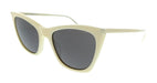 Saint Laurent SL 214 KATE THIN-005 Ivory Cat Eye Womens Sunglasses