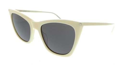 Saint Laurent SL 214 KATE THIN-005 Ivory Cat Eye Womens Sunglasses