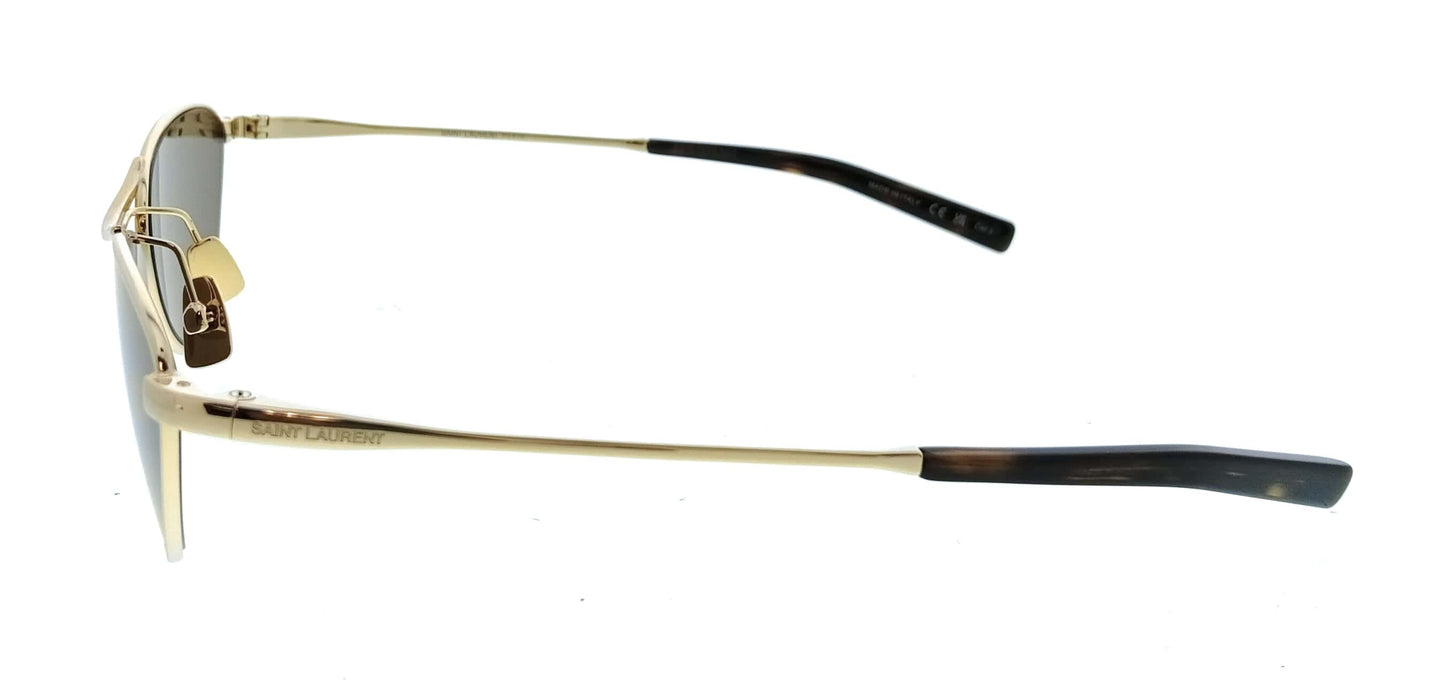 Saint Laurent SL 830-004 Gold Brown Cat Eye Womens Sunglasses