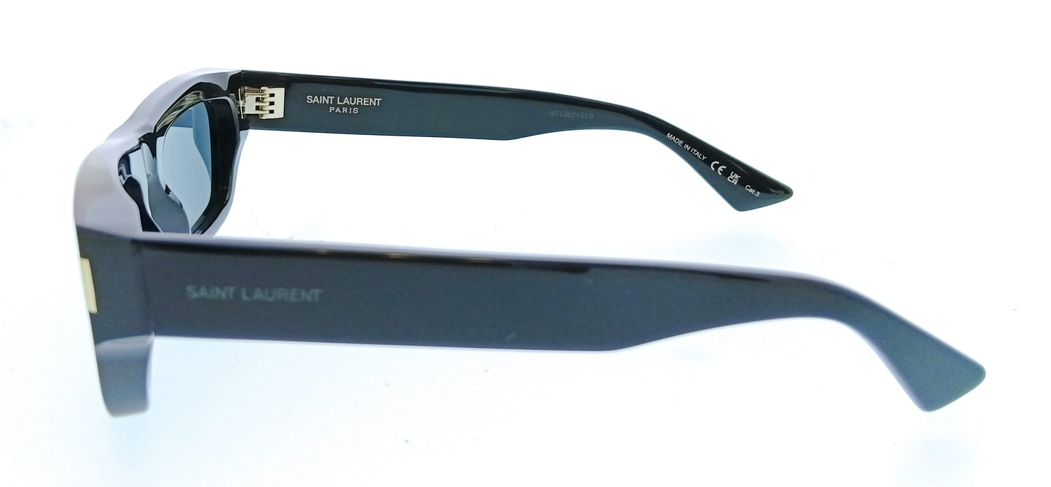 Saint Laurent SL 837-001 Black Rectangle Mens Sunglasses