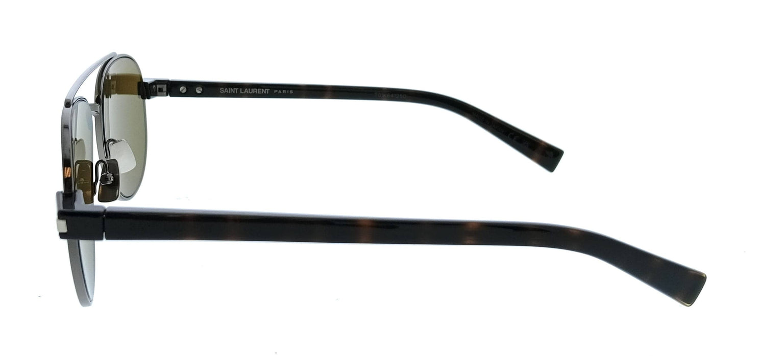 Saint Laurent SL 843-004 Ruthenium Aviator Mens Sunglasses