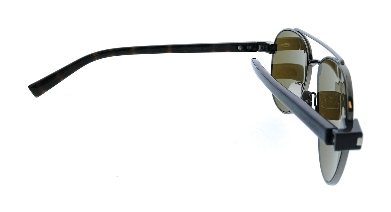 Saint Laurent SL 843-004 Ruthenium Aviator Mens Sunglasses