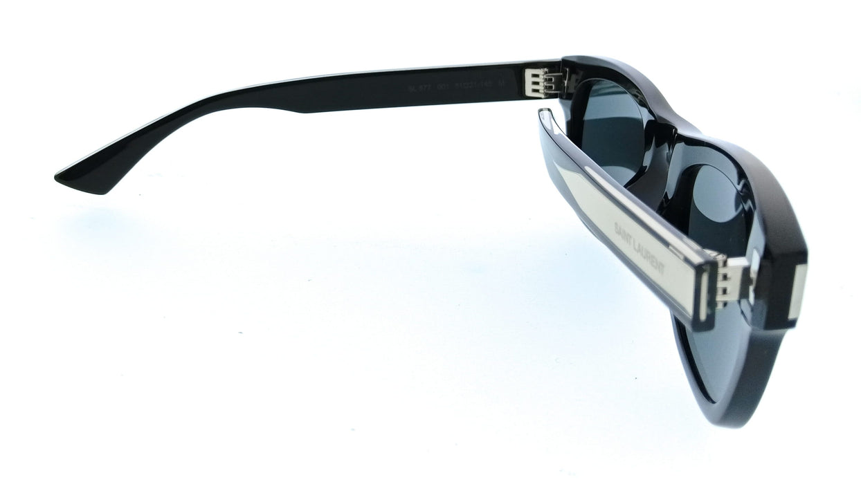 Saint Laurent SL 877-001 Black Square Womens Sunglasses