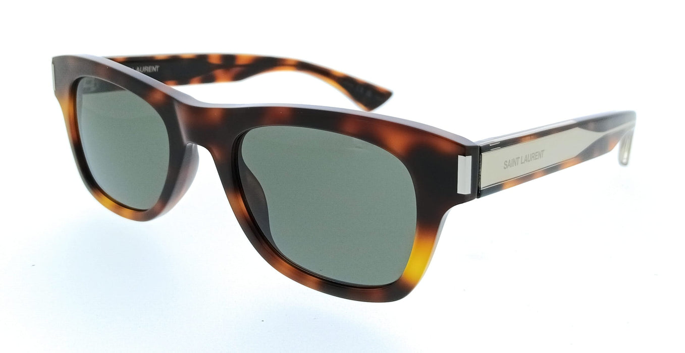 Saint Laurent SL 877-003 Havana Square Womens Sunglasses