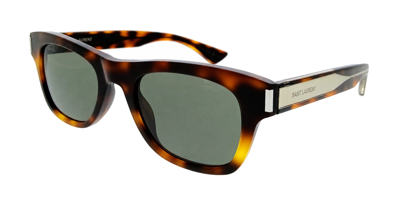 Saint Laurent SL 877-003 Havana Square Womens Sunglasses