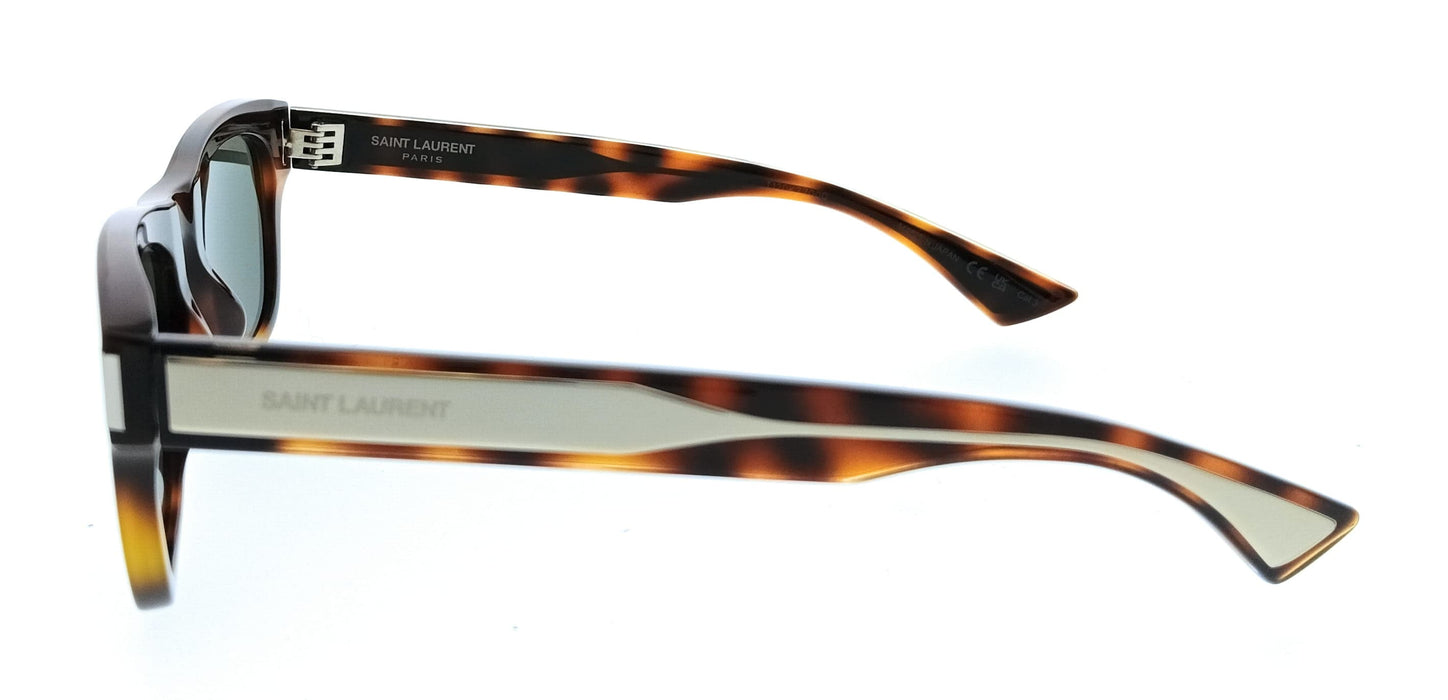 Saint Laurent SL 877-003 Havana Square Womens Sunglasses