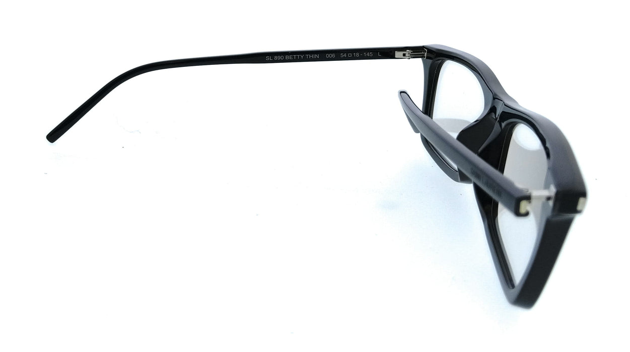 Saint Laurent SL 890 BETTY THIN-006 Transparent Rectangle Womens Sunglasses