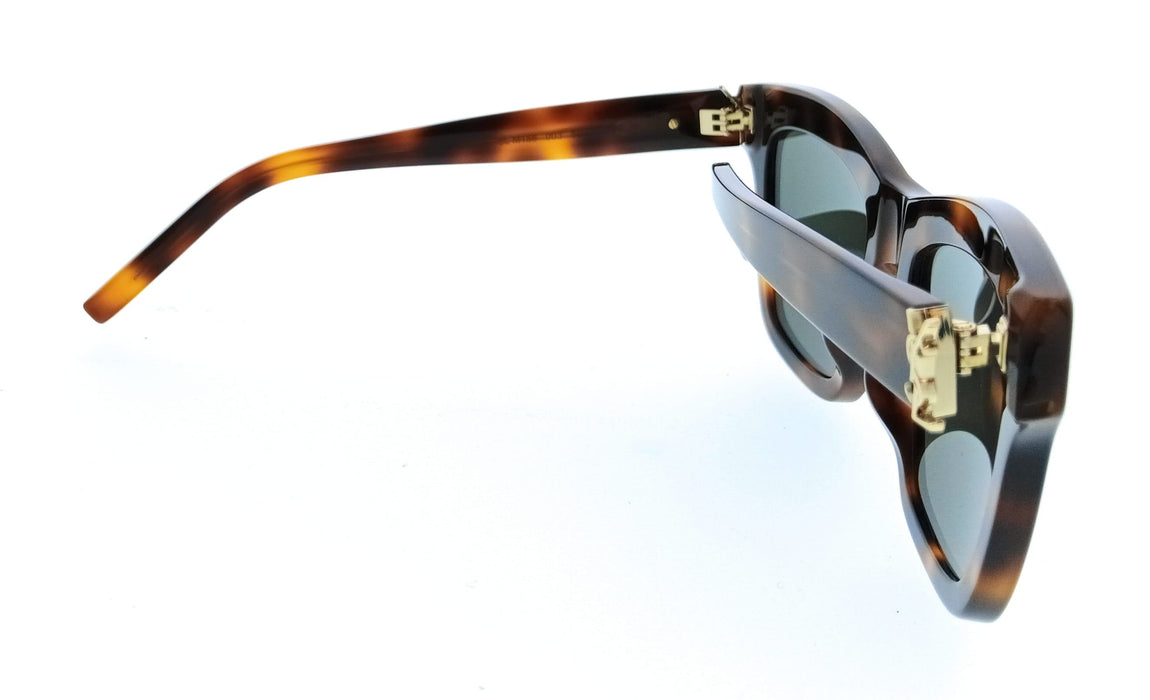 Saint Laurent SL M156-001 Havana Square Womens Sunglasses